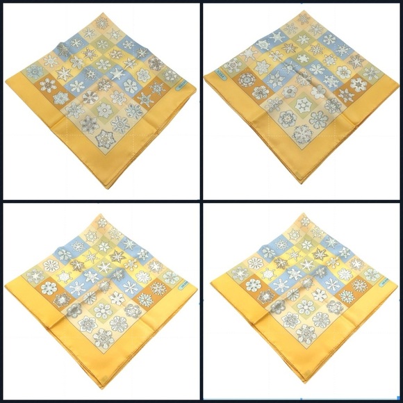 Hermes Carre Silk Scarf "Feux de l'Hiver" by Christiane Vauzelles 90cm NWT/Box - Picture 15 of 16